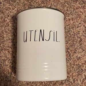Rae Dunn Metal “UTENSIL.” Canister